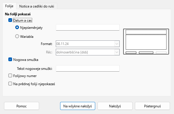 Dialog Zasajźiś – Głowowa a nogowa smužka