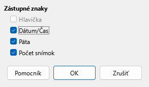 Master Layout Dialog