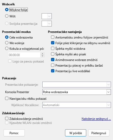 Wobraz Prezentacija – Nastajenja prezentacije