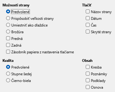 Impress Print Options Dialog