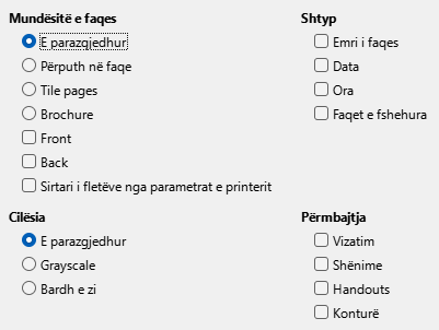 Impress Print Options Dialog