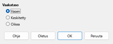 Alignment Dialog