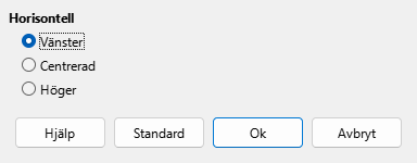 Alignment Dialog
