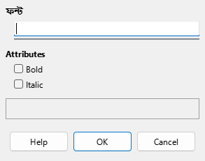 Font Dialog