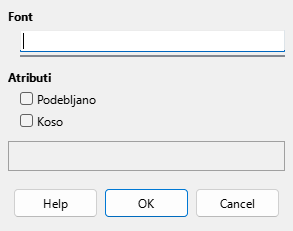 Font Dialog