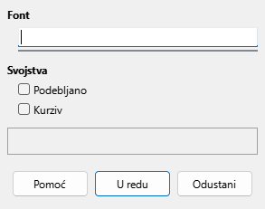 Font Dialog