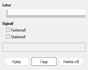 Font Dialog