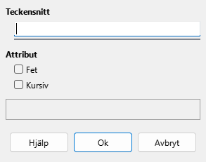 Font Dialog