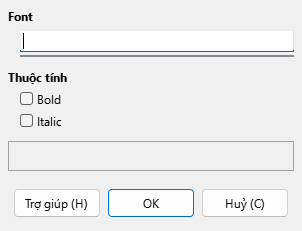 Font Dialog