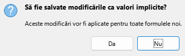 Save Default Dialog