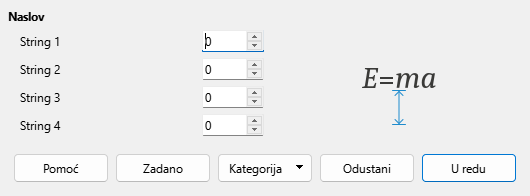 Spacing Dialog