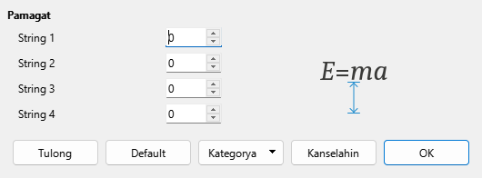 Spacing Dialog