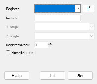 Dialogen Registerelement